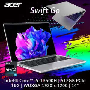 ACER Swift GO SFG14-71T-55QB 銀(i5-13500H/16G/512G PCIe/W11/WUXGA IPS/14)彰化筆電收購